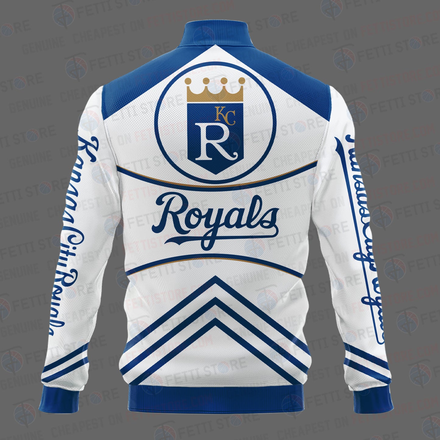 Kansas City Royals - Major League Baseball AOP Varsity Jacket V4 - All-Over-Printed Jacket