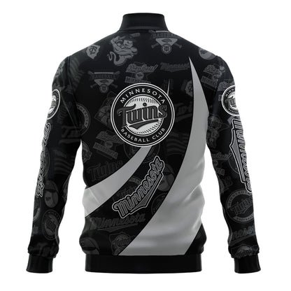 Minnesota Twins - Major League Baseball AOP Varsity Jacket V3 - All-Over-Printed Jacket