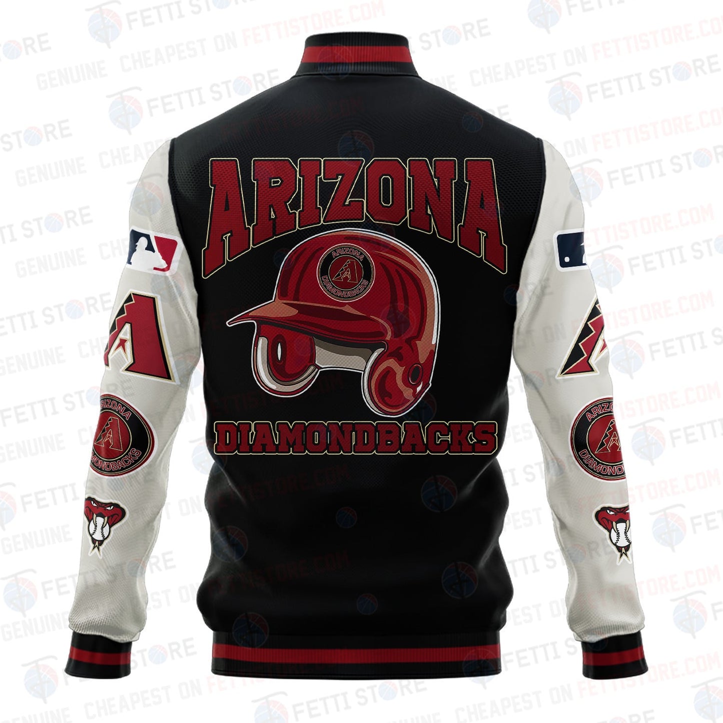 Arizona Diamondbacks - Major League Baseball AOP Varsity Jacket V2 - All-Over-Printed Jacket