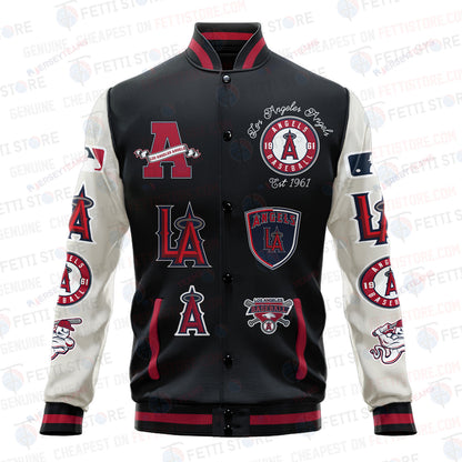 Los Angeles Angels - Major League Baseball AOP Varsity Jacket V2 - All-Over-Printed Jacket