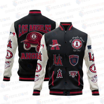 Los Angeles Angels - Major League Baseball AOP Varsity Jacket V2 - All-Over-Printed Jacket