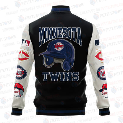 Minnesota Twins - Major League Baseball AOP Varsity Jacket V2 - All-Over-Printed Jacket