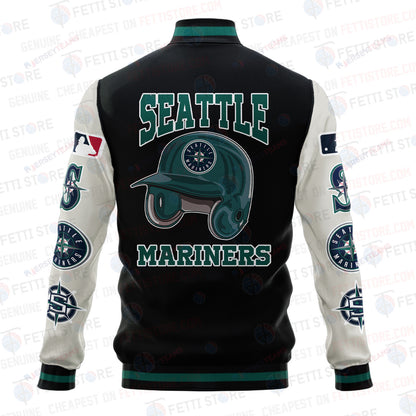 Seattle Mariners - Major League Baseball AOP Varsity Jacket V2 - All-Over-Printed Jacket