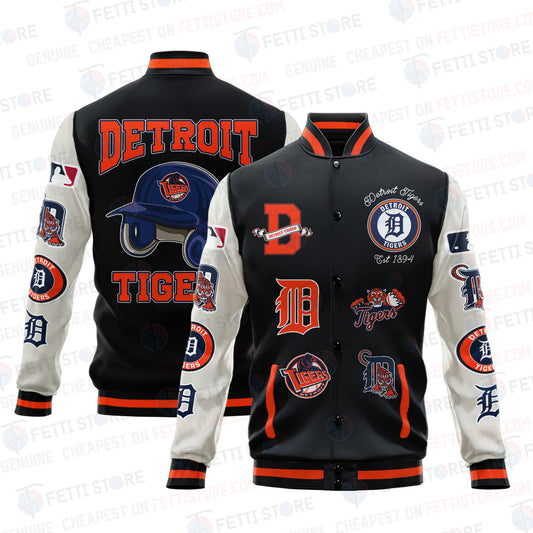 Detroit Tigers - Major League Baseball AOP Varsity Jacket V2 - All-Over-Printed Jacket