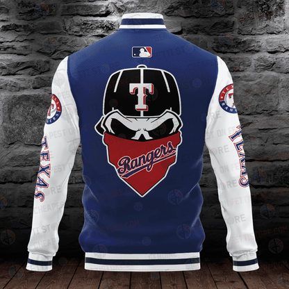 Texas Rangers Major League Baseball AOP Varsity Jacket - All-Over-Printed Jacket
