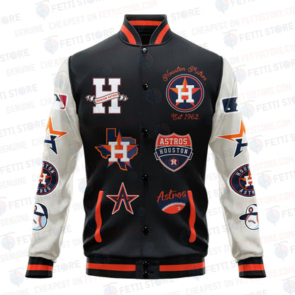 Houston Astros - Major League Baseball AOP Varsity Jacket V2 - All-Over-Printed Jacket