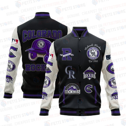 Colorado Rockies - Major League Baseball AOP Varsity Jacket V2 - All-Over-Printed Jacket