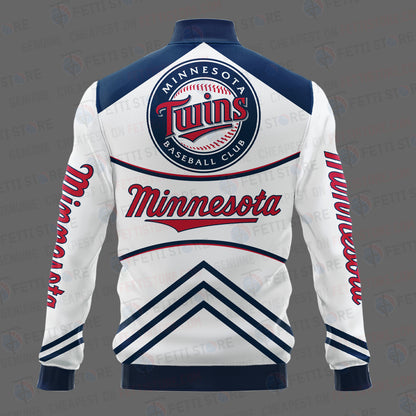 Minnesota Twins - Major League Baseball AOP Varsity Jacket V4 - All-Over-Printed Jacket