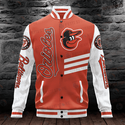 Baltimore Orioles Major League Baseball AOP Varsity Jacket - All-Over-Printed Jacket