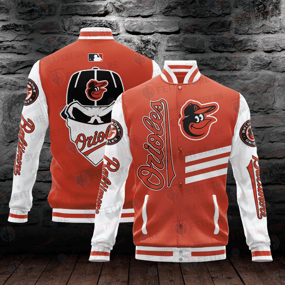 Baltimore Orioles Major League Baseball AOP Varsity Jacket - All-Over-Printed Jacket