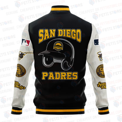 San Diego Padres - Major League Baseball AOP Varsity Jacket V2 - All-Over-Printed Jacket