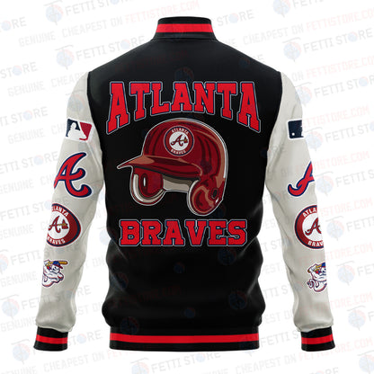 Atlanta Braves - Major League Baseball AOP Varsity Jacket V2 - All-Over-Printed Jacket