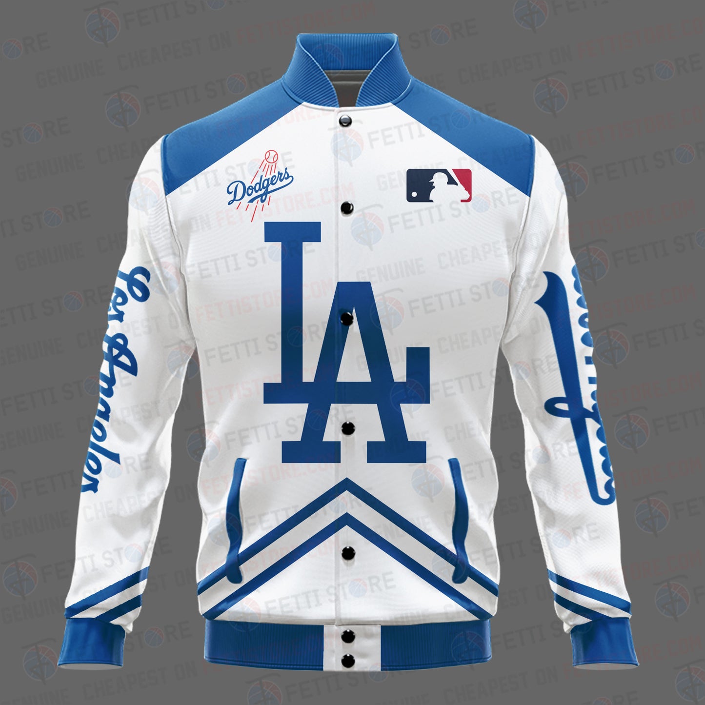 Los Angeles Dodgers - Major League Baseball AOP Varsity Jacket V4 - All-Over-Printed Jacket