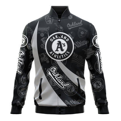 Oakland Athletics - Major League Baseball AOP Varsity Jacket V3 - All-Over-Printed Jacket