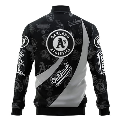 Oakland Athletics - Major League Baseball AOP Varsity Jacket V3 - All-Over-Printed Jacket