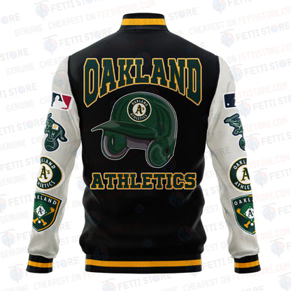 Oakland Athletics - Major League Baseball AOP Varsity Jacket V2 - All-Over-Printed Jacket