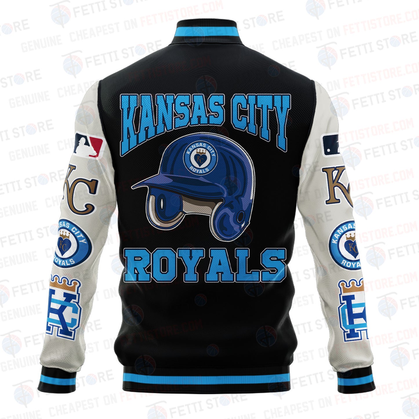 Miami Marlins - Major League Baseball AOP Varsity Jacket V2 - All-Over-Printed Jacket