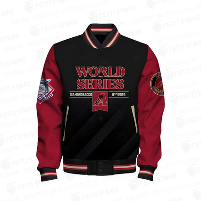 Arizona Diamondbacks - Major League Baseball AOP Varsity Jacket V15 - All-Over-Printed Jacket