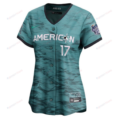 Shohei Ohtani 17 Los Angeles Angels Signed MVP 2023 All-Star Game Limited Player Women Jersey - Teal
