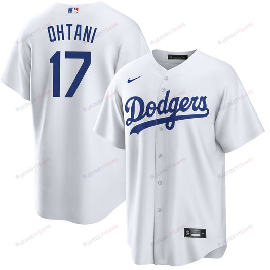 Shohei Ohtani 17 Los Angeles Dodgers Home Jersey - Men White Jersey