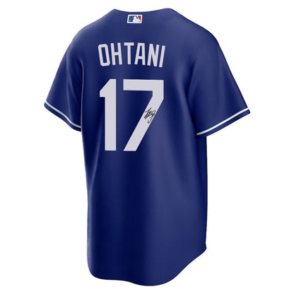 Shohei Ohtani 17 Signed Los Angeles Dodgers Alternate Jersey - Men Royal Jersey