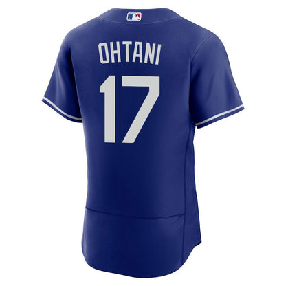 Shohei Ohtani 17 Los Angeles Dodgers Alternate ELITE Jersey - Men Royal Jersey