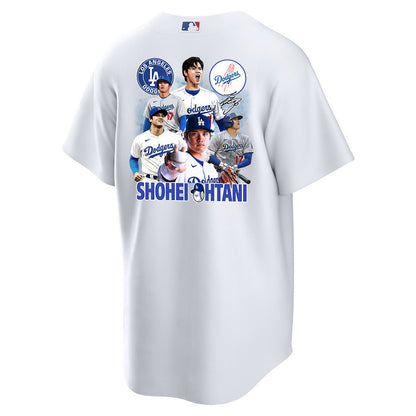 Shohei Ohtani 17 Los Angeles Dodgers Signed Sho King 2023 Home Men Jersey - White