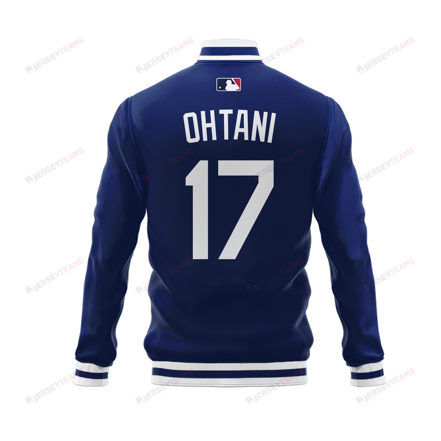 Shohei Ohtani 17 Los Angeles Dodgers Baseball Jacket - Royal - All-Over-Printed Jacket
