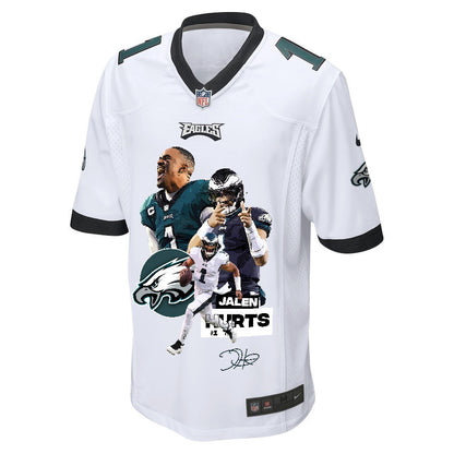 Jalen Hurts 1 Philadelphia Eagles Rising Star Game Jersey - Men, White