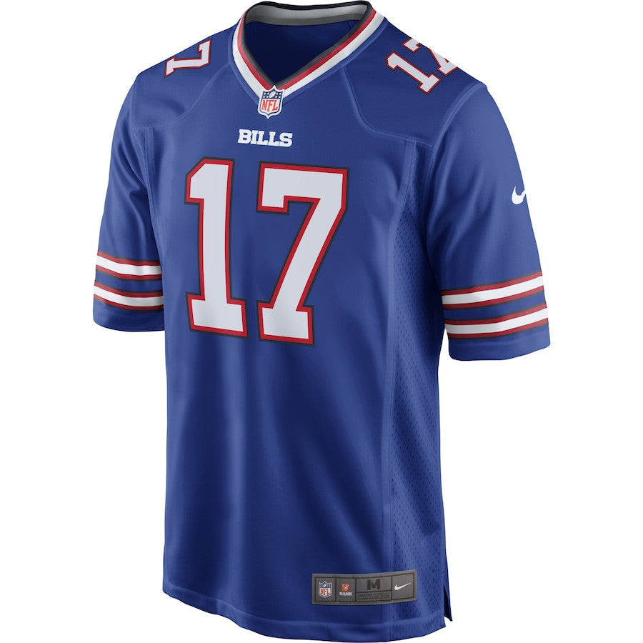 Josh Allen 17 Buffalo Bills Game Jersey - Royal, Men Jersey