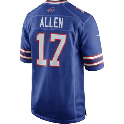 Josh Allen 17 Buffalo Bills Game Jersey - Royal, Men Jersey