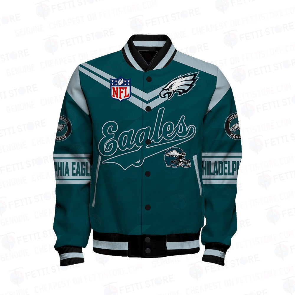 Philadelphia Eagles American Football League Pattern Varsity Jacket SH1 V2 - All-Over-Printed Jacket