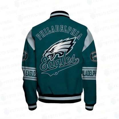 Philadelphia Eagles American Football League Pattern Varsity Jacket SH1 V2 - All-Over-Printed Jacket