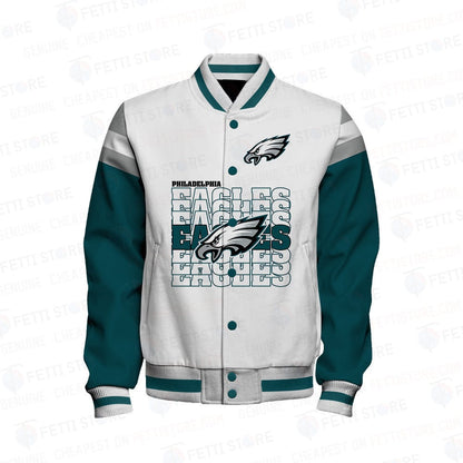 Philadelphia Eagles NFL 2024 Varsity Jacket STM V4 - All-Over-Printed Jacket