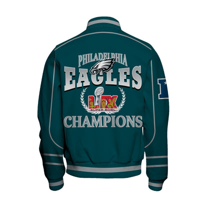 Philadelphia Eagles Super Bowl LIX The New King Varsity Jacket - All-Over-Printed Jacket