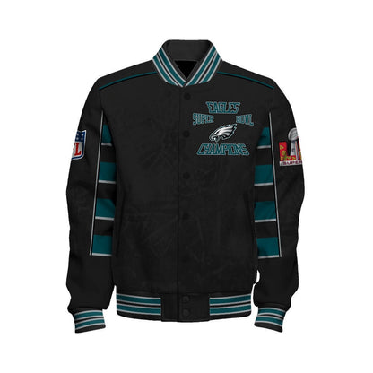 Philadelphia Eagles Super Bowl LIX Champion's Style Varsity Jacket - All-Over-Printed Jacket