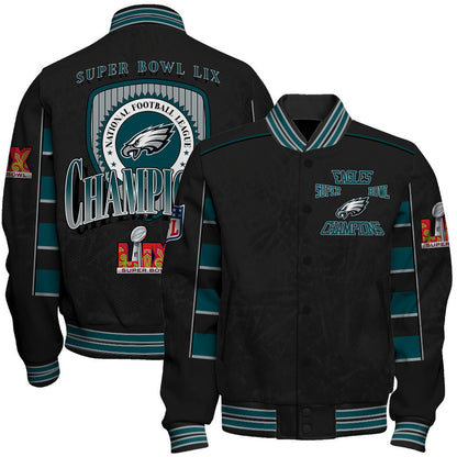 Philadelphia Eagles Super Bowl LIX Champion's Style Varsity Jacket - All-Over-Printed Jacket