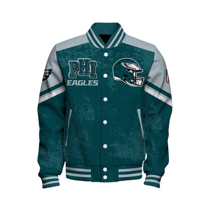 Philadelphia Eagles Football Team 2024 - 25 Immortal Style Unisex Varsity Jacket - All-Over-Printed Jacket