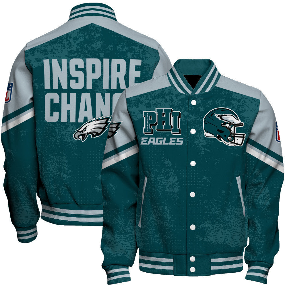 Philadelphia Eagles Football Team 2024 - 25 Immortal Style Unisex Varsity Jacket - All-Over-Printed Jacket