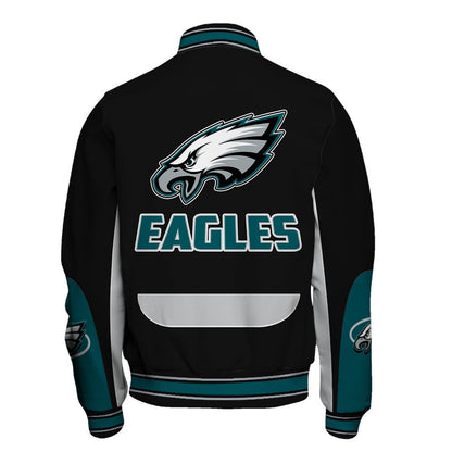 Philadelphia Eagles Football Team 2024 - 25 In Sync With The Home Team Unisex Varsity Jacket - All-Over-Printed Jacket