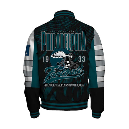 Philadelphia Eagles Football Team 2024 - 25 Wear Your Passion Unisex Varsity Jacket - All-Over-Printed Jacket