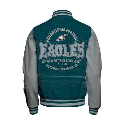 Philadelphia Eagles Football Team 2024 - 25 Proud Of The Shirt Unisex Varsity Jacket - All-Over-Printed Jacket