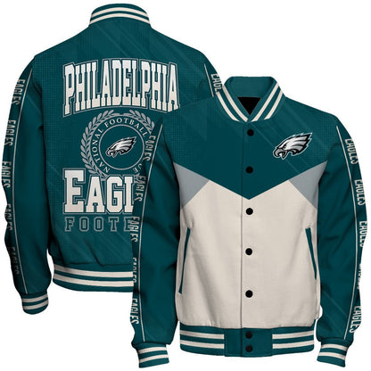Philadelphia Eagles Football Team 2024 - 25 Personality, Outstanding Unisex Varsity Jacket - All-Over-Printed Jacket