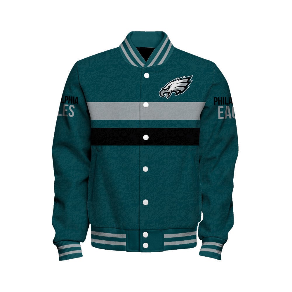 Philadelphia Eagles Football Team 2024 -25 Super Durable Unisex Varsity Jacket - All-Over-Printed Jacket