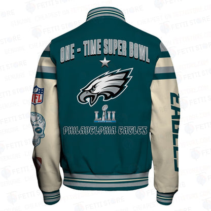 Philadelphia Eagles National Football League Print Varsity Jacket SFAT V2 - All-Over-Printed Jacket
