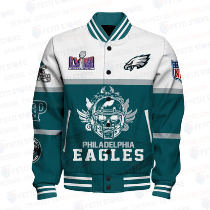 Philadelphia Eagles National Football League Varsity Jacket STM V4 - All-Over-Printed Jacket