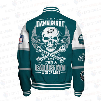 Philadelphia Eagles National Football League Varsity Jacket STM V4 - All-Over-Printed Jacket