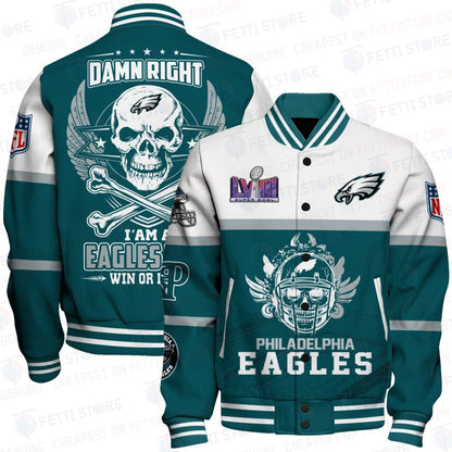 Philadelphia Eagles National Football League Varsity Jacket STM V4 - All-Over-Printed Jacket