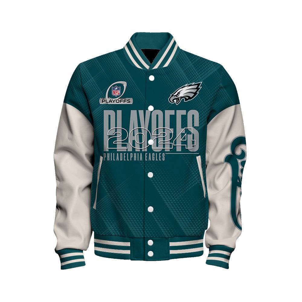 Philadelphia Eagles NFC EAST Champions 2024 Unisex Varsity Jacket - All-Over-Printed Jacket