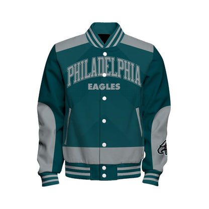 Philadelphia Eagles Football Team 2024 - 25 Stay Ahead Of The Trend Unisex Varsity Jacket - All-Over-Printed Jacket